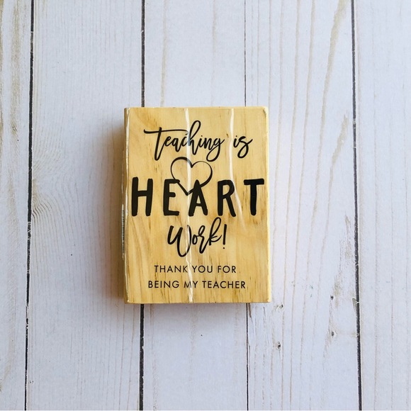 Teaching Is Heart Work Stamp - Picture 2 of 7
